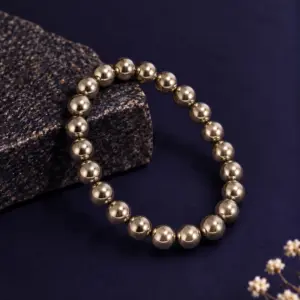 NATURAL GOLD PYRITE EXECUTIVE BRACELET