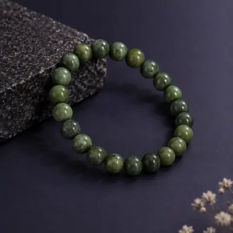 NATURAL GREEN ONYX BRACELET