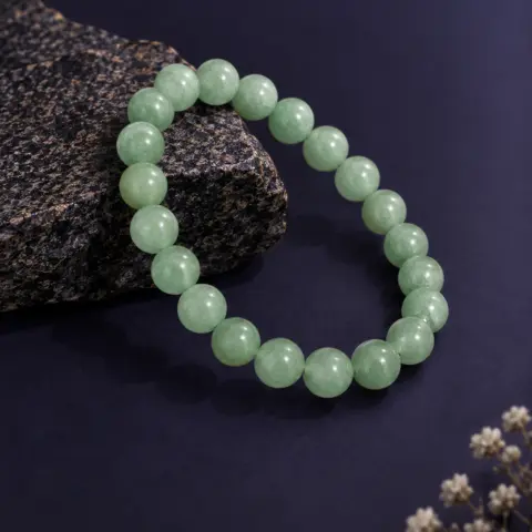 NATURAL GREEN AVENTURINE BRACELET (THE STONE OF OPPORTUNITY)