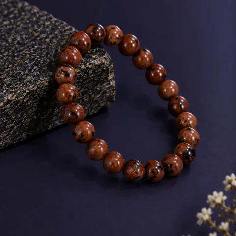 NATURAL RED ONYX BRACELET